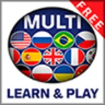 learn and play multi lingual free android application logo